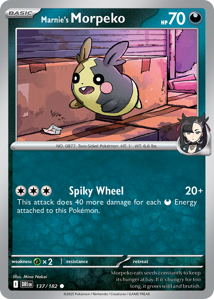 Marnie's Morpeko - 137/182 - Destined Rivals SV10 - Common