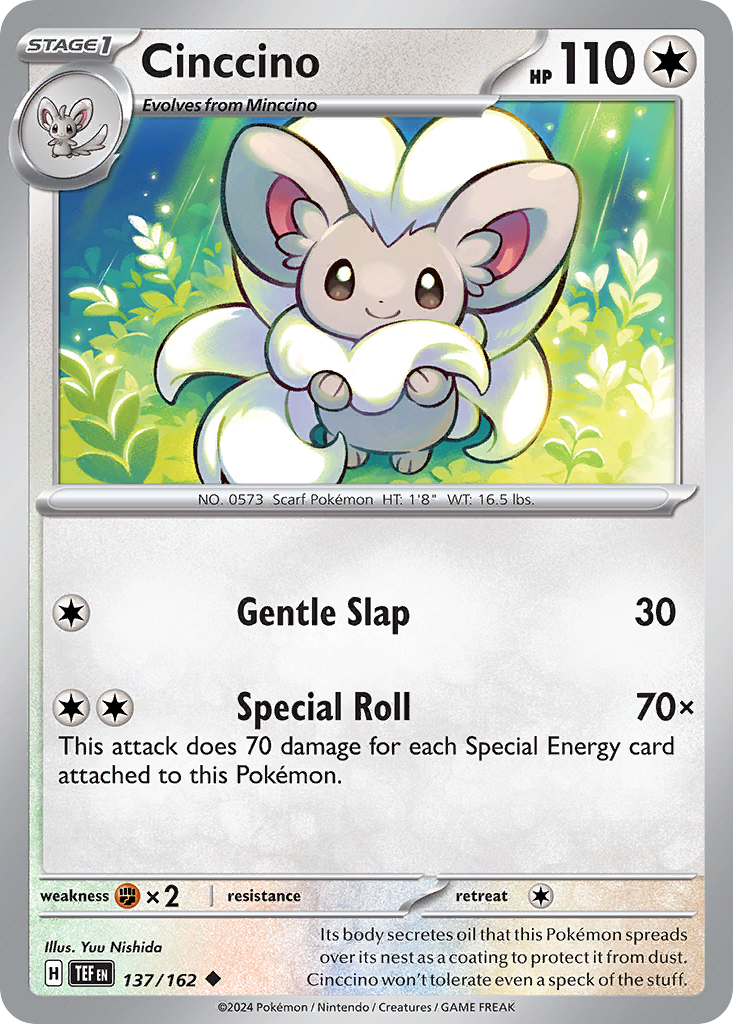 Cinccino - 137/162 - Temporal Forces SV5 - Uncommon