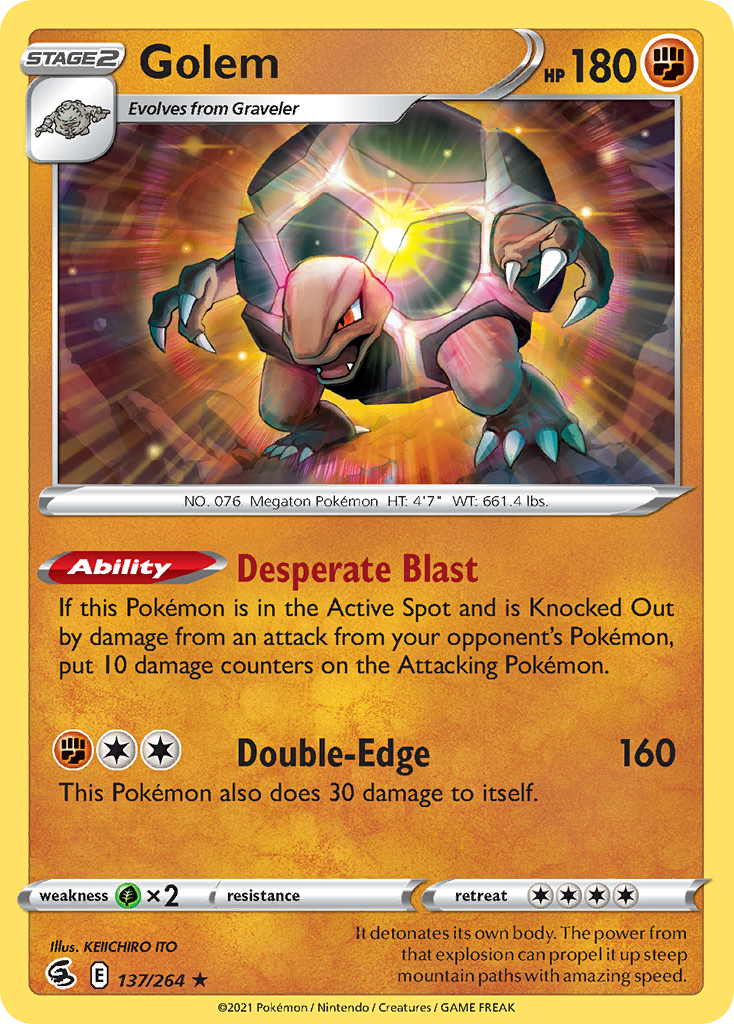Golem - 137/264 - Fusion Strike SWSH8 - Rare