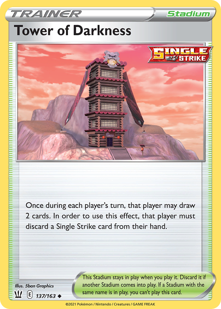 Tower of Darkness - 137/163 - Battle Styles SWSH5 - Uncommon