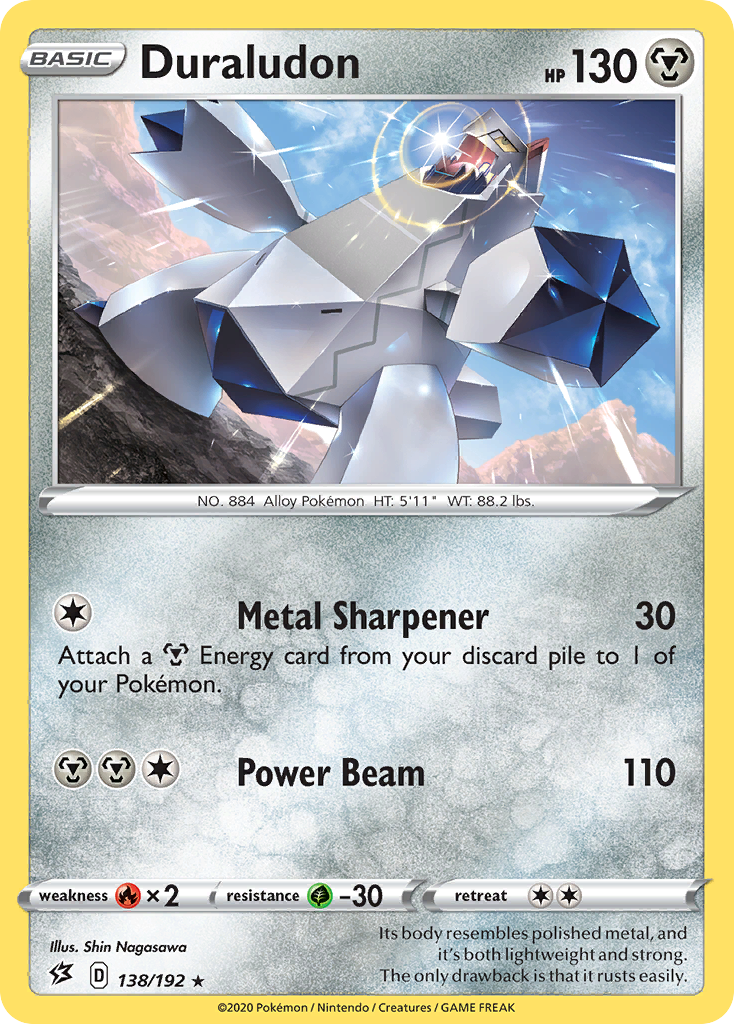 Duraludon - 138/192 - Rebel Clash SWSH2 - Rare Holo
