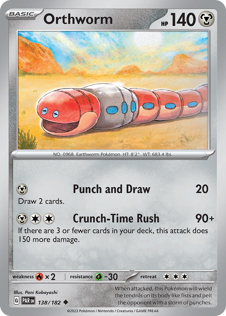 Orthworm - 138/182 - Paradox Rift SV4 - Uncommon