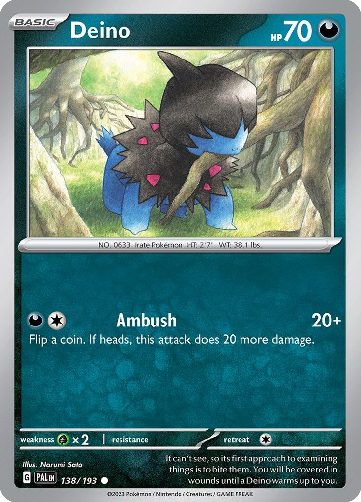 Deino - 138/193 - Paldea Evolved SV2 - Common