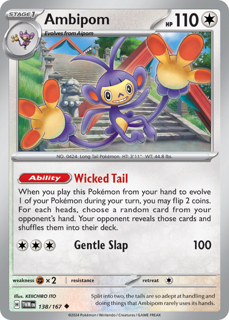 Ambipom - 138/167 - Twilight Masquerade SV6 - Uncommon