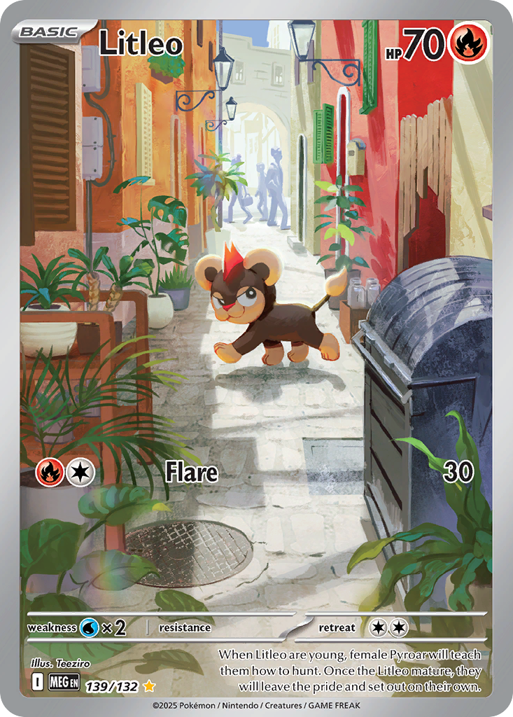 Litleo - 139/132 - Mega Evolution ME1 - Illustration Rare
