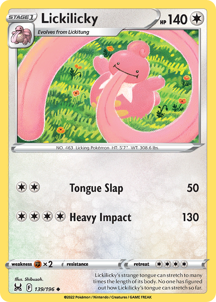 Lickilicky - 139/196 - Lost Origin SWSH11 - Uncommon