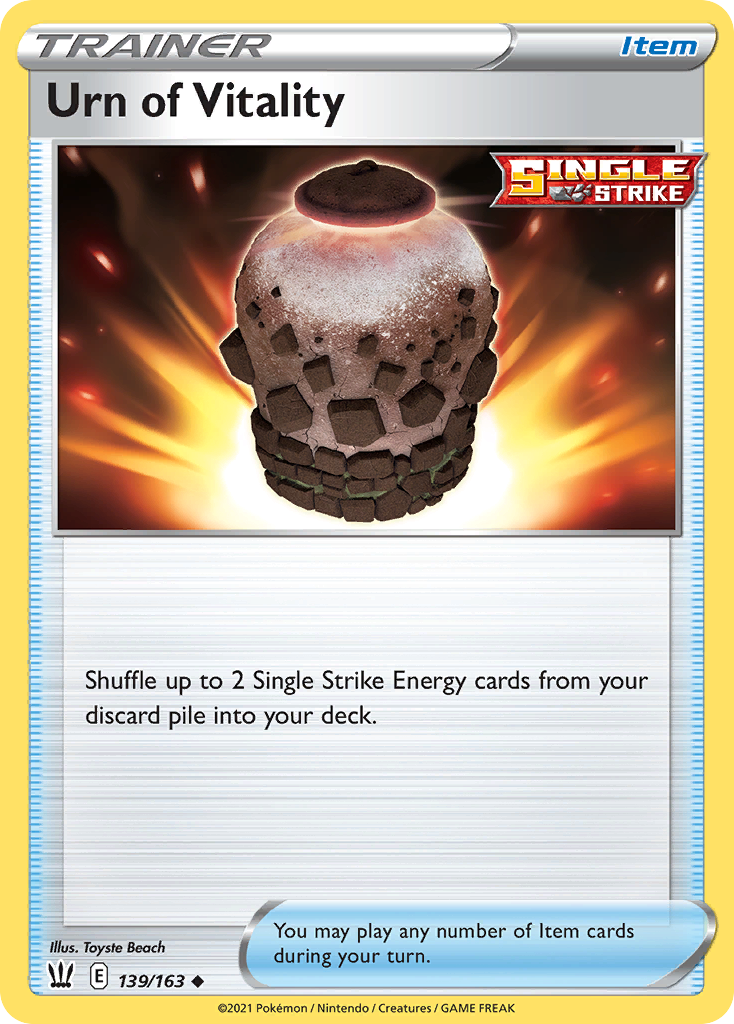 Urn of Vitality - 139/163 - Battle Styles SWSH5 - Uncommon