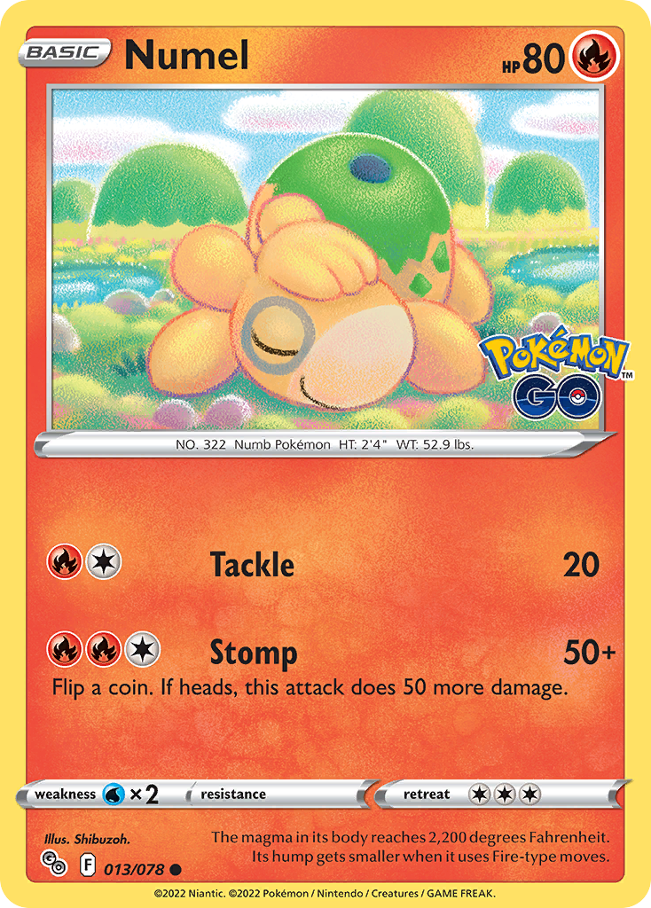 Numel - 13/78 - Pokémon GO PGO - Common