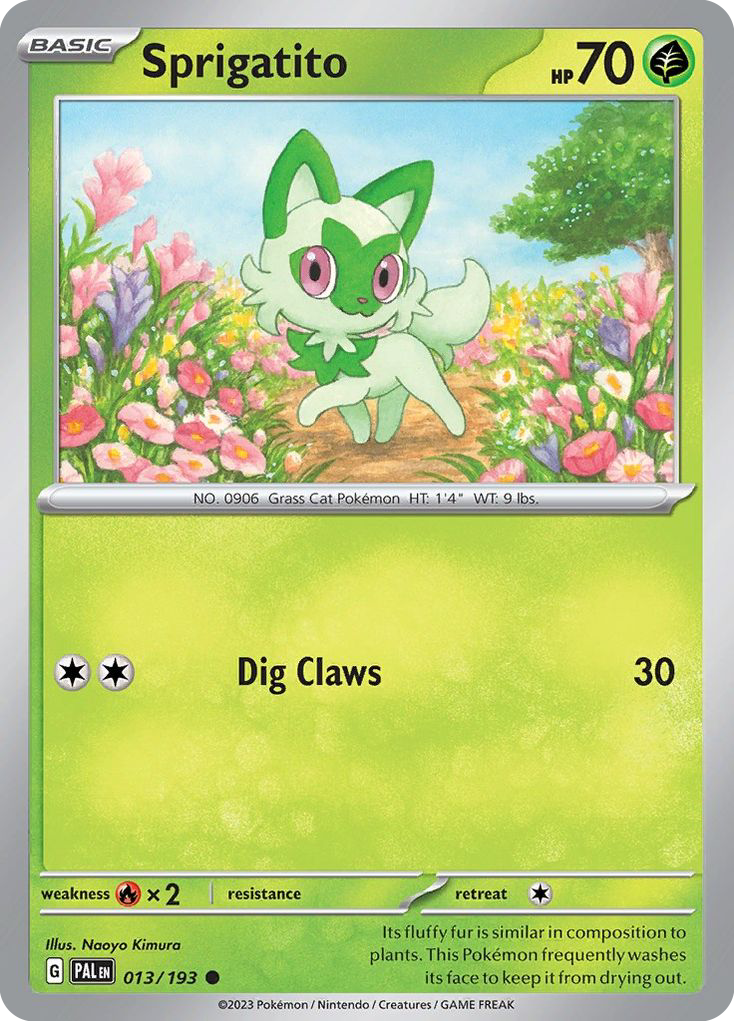 Sprigatito - 13/193 - Paldea Evolved SV2 - Common