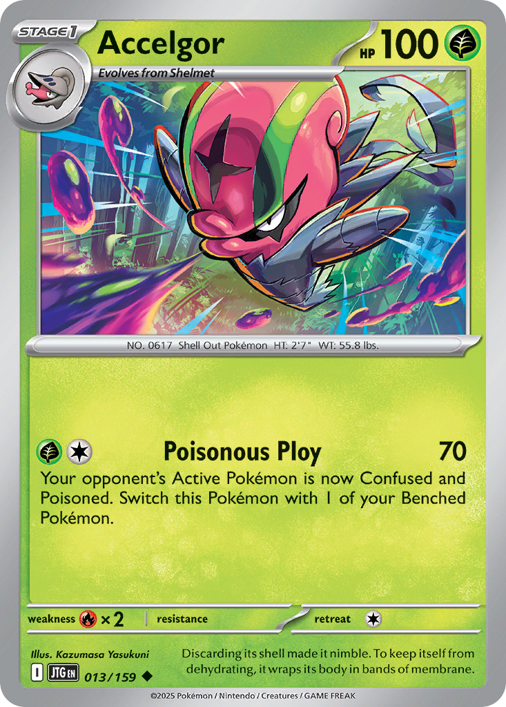 Accelgor - 13/159 - Journey Together SV9 - Uncommon