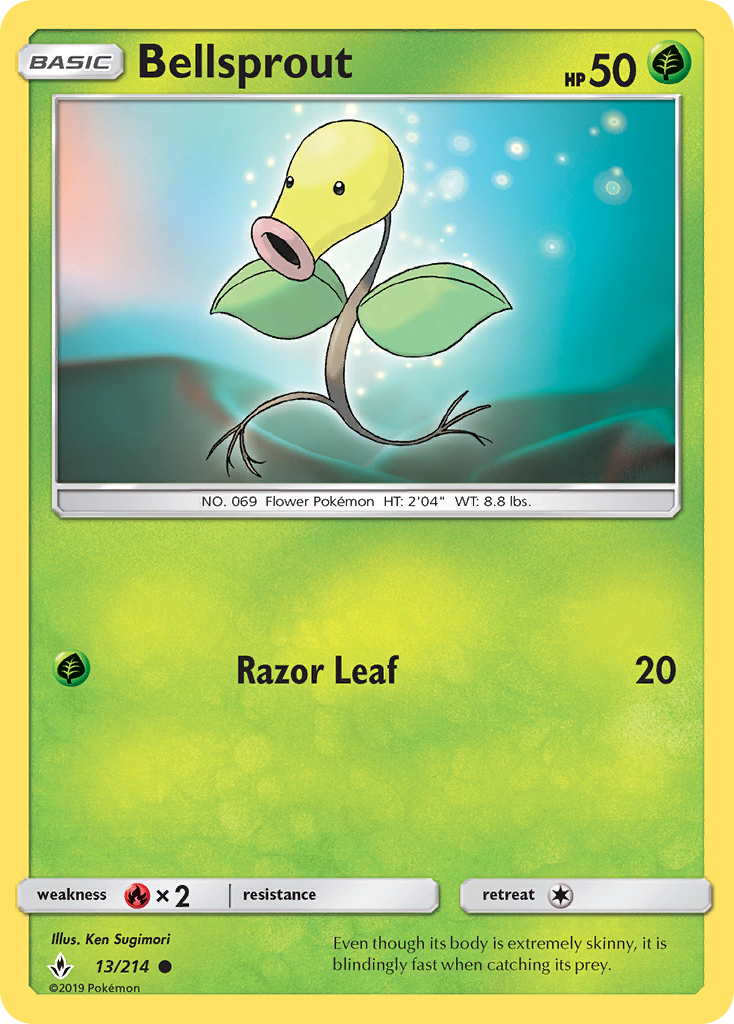 Bellsprout - 13/214 - Unbroken Bonds SM10 - Common