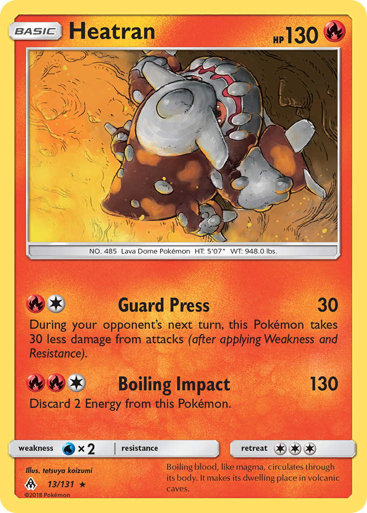 Heatran - 13/131 - Forbidden Light SM6 - Rare