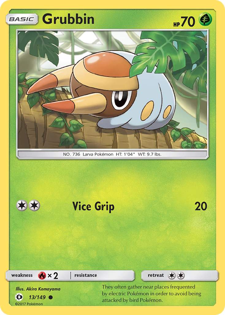Grubbin - 13/149 - Sun & Moon SM1 - Common