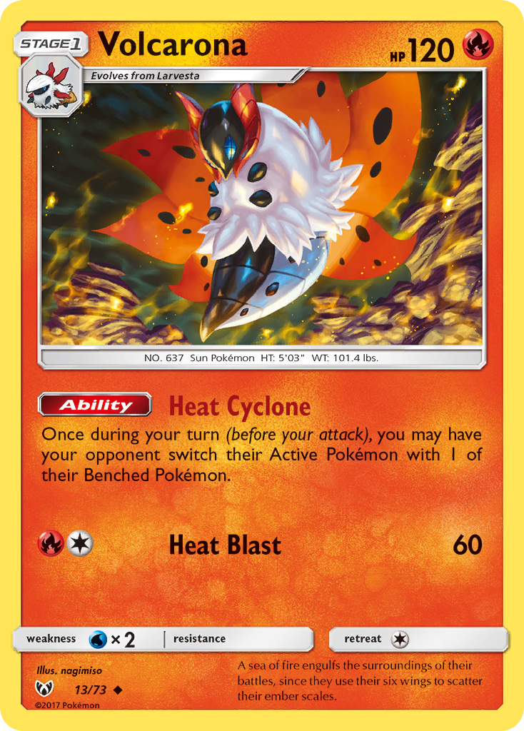 Volcarona - 13/73 - Shining Legends SM35 - Uncommon