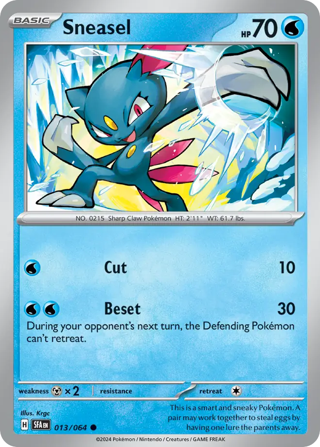 Sneasel - 13/64 - Shrouded Fable SV6PT5 - Common