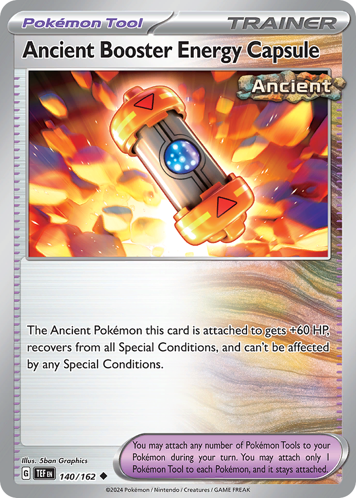 Carta Pokémon Ancient Booster Energy Capsule de Temporal Forces #140
