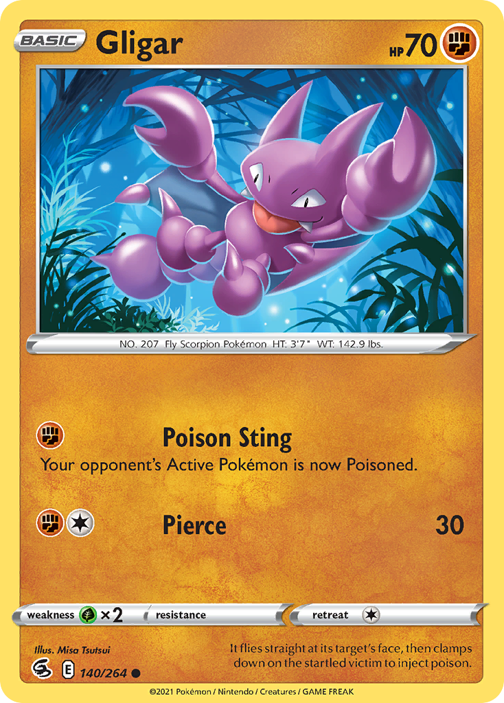 Gligar - 140/264 - Fusion Strike SWSH8 - Common