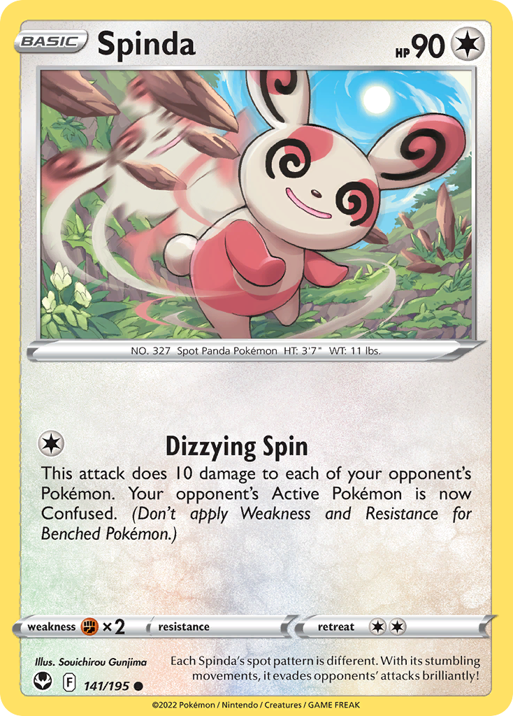 Spinda - 141/195 - Silver Tempest SWSH12 - Common