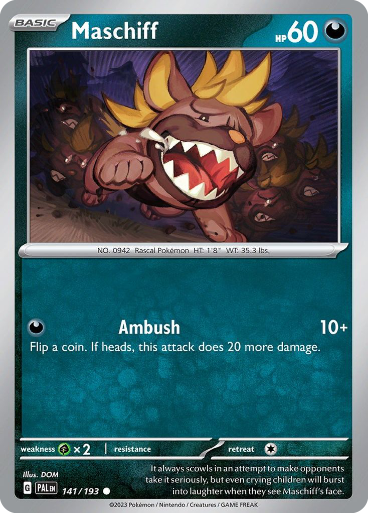 Maschiff - 141/193 - Paldea Evolved SV2 - Common