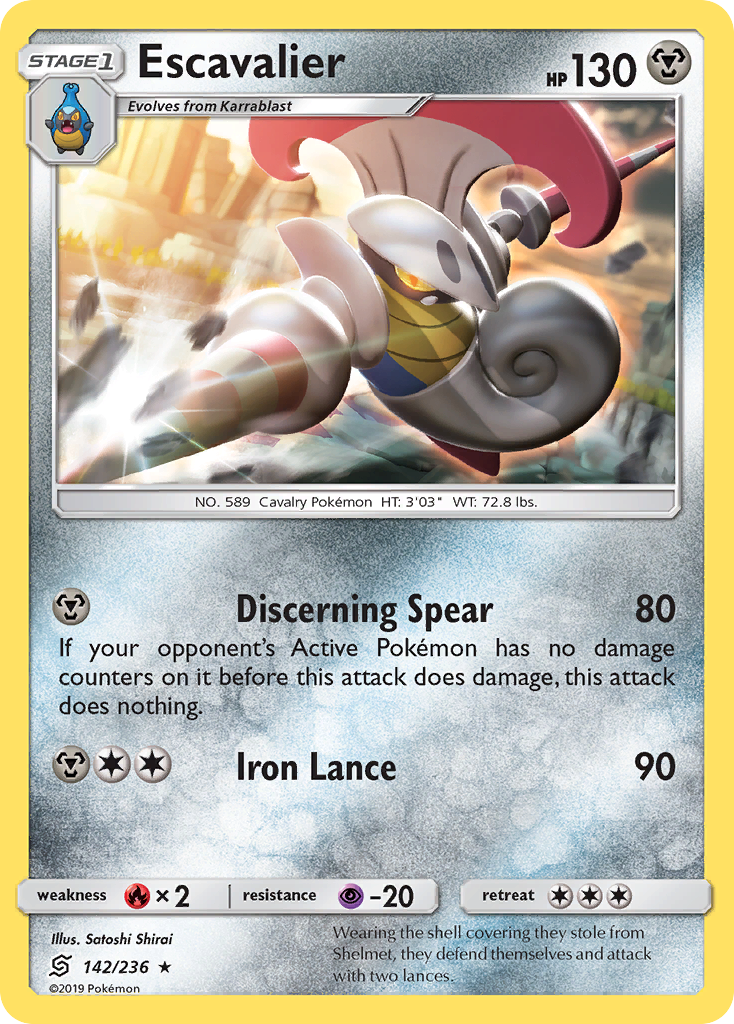 Escavalier - 142/236 - Unified Minds SM11 - Rare
