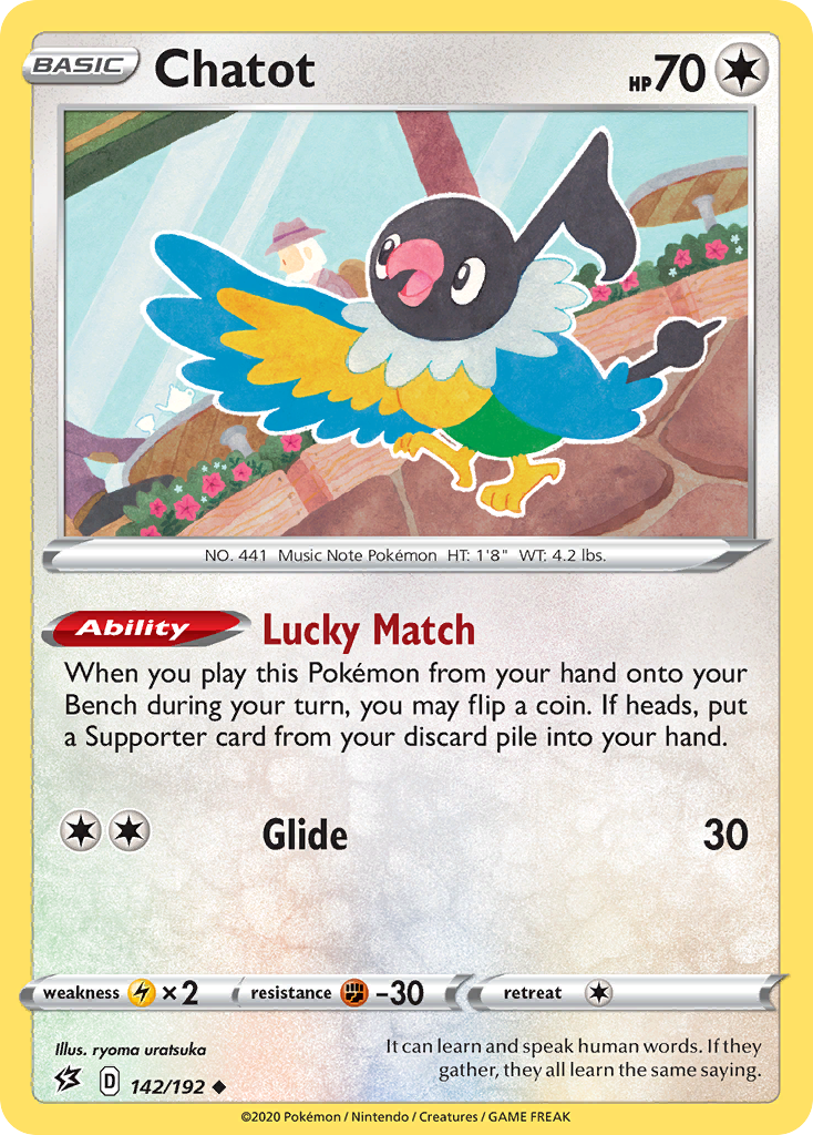 Chatot - 142/192 - Rebel Clash SWSH2 - Uncommon