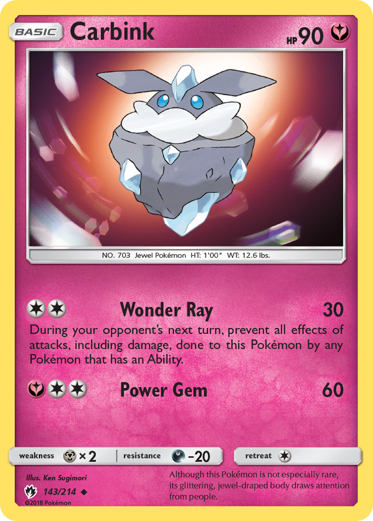 Carbink - 143/214 - Lost Thunder SM8 - Uncommon
