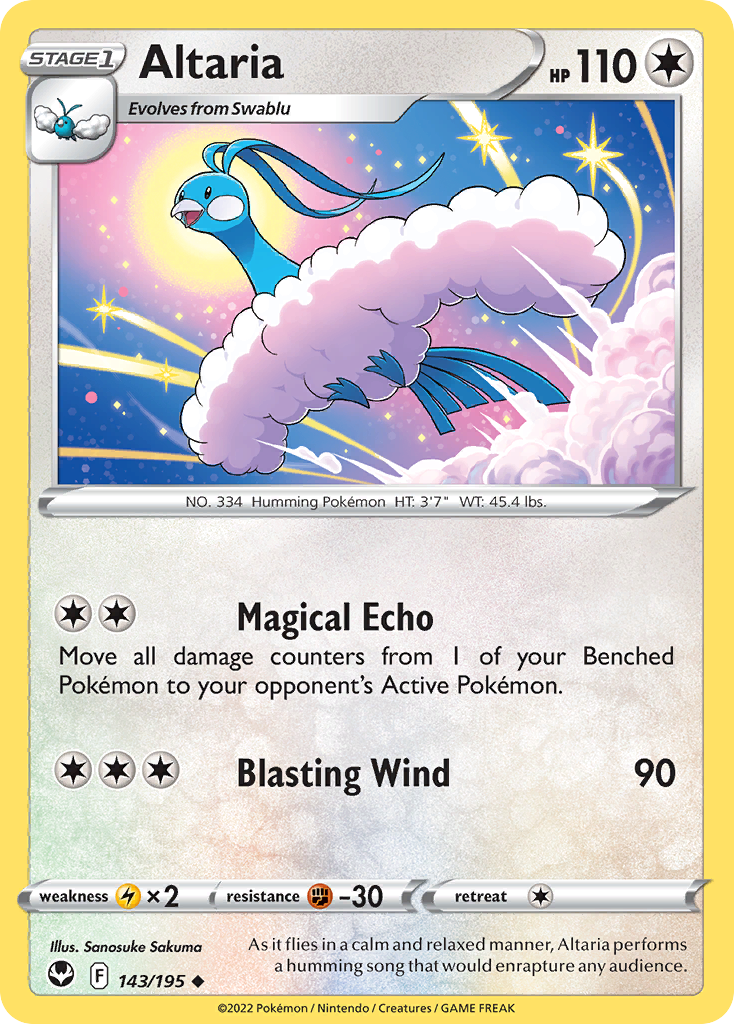 Altaria - 143/195 - Silver Tempest SWSH12 - Uncommon