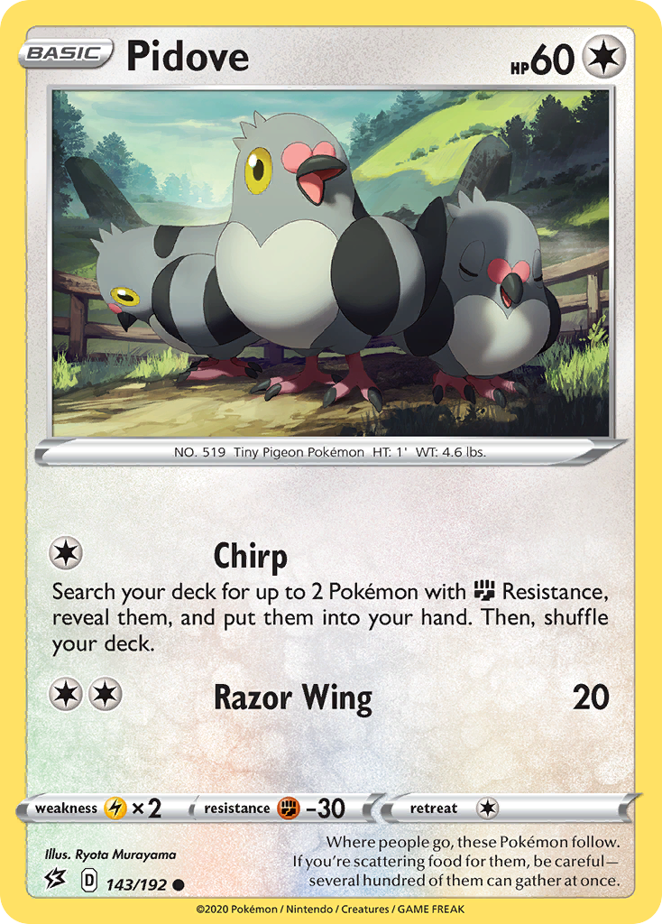 Pidove - 143/192 - Rebel Clash SWSH2 - Common