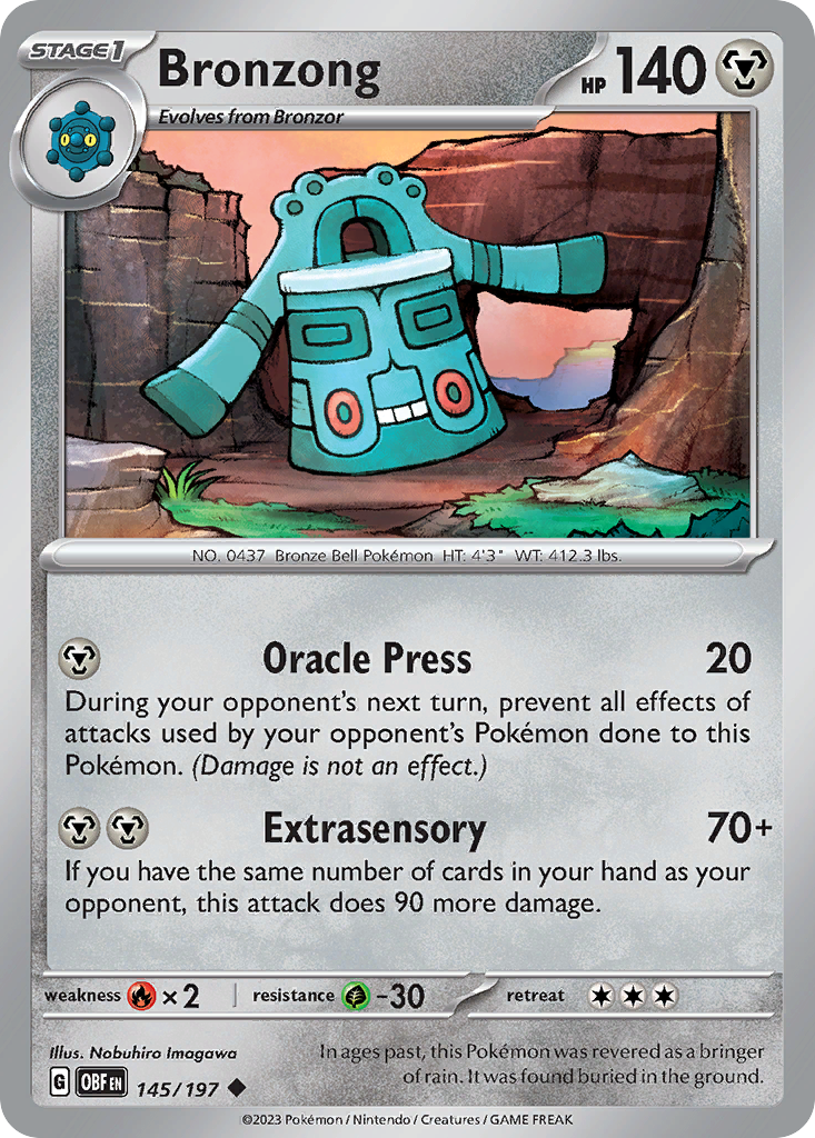 Bronzong - 145/197 - Obsidian Flames SV3 - Uncommon