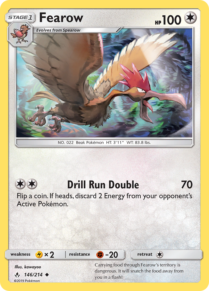 Fearow - 146/214 - Unbroken Bonds SM10 - Uncommon