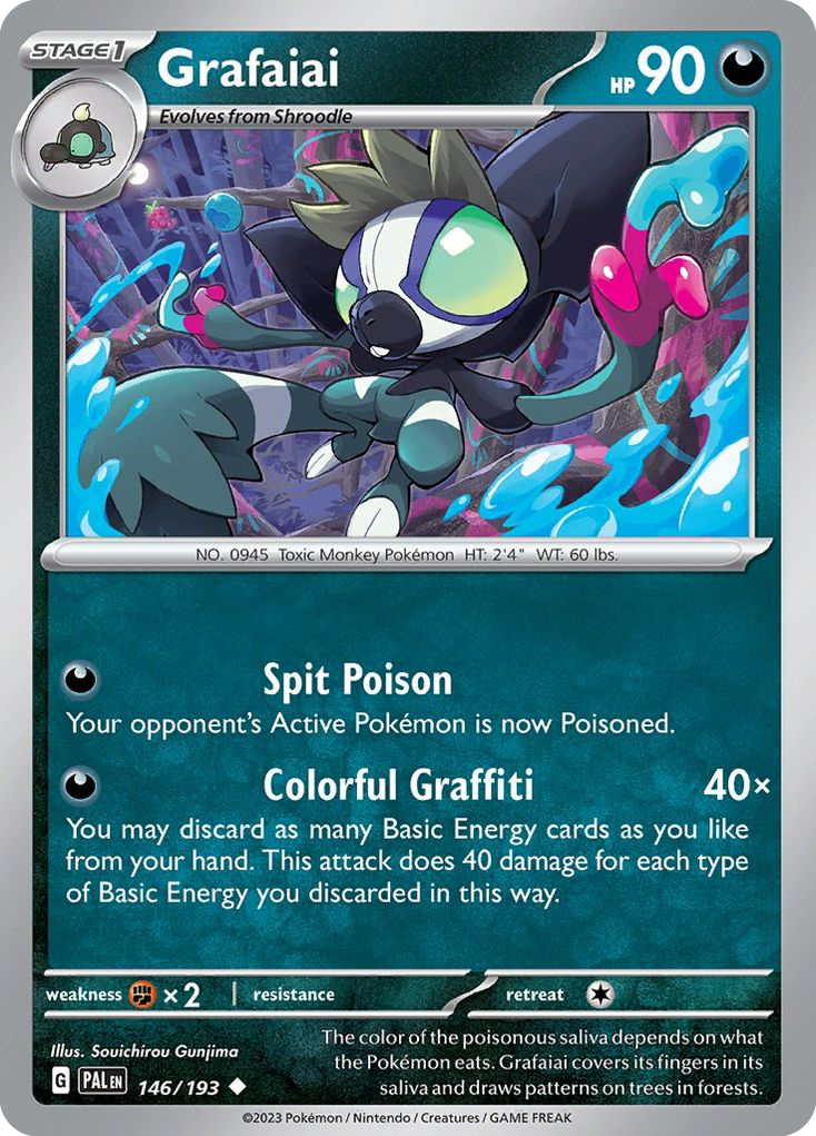 Grafaiai - 146/193 - Paldea Evolved SV2 - Uncommon