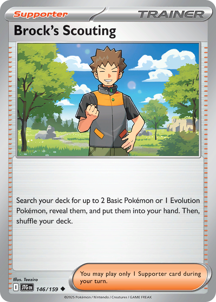 Carta Pokémon Brock's Scouting de Journey Together #146