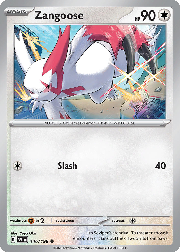 Zangoose - 146/198 - Scarlet & Violet SV1 - Common