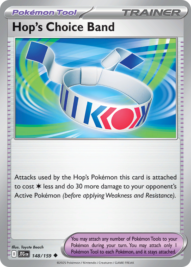 Carta Pokémon Hop's Choice Band de Journey Together #148