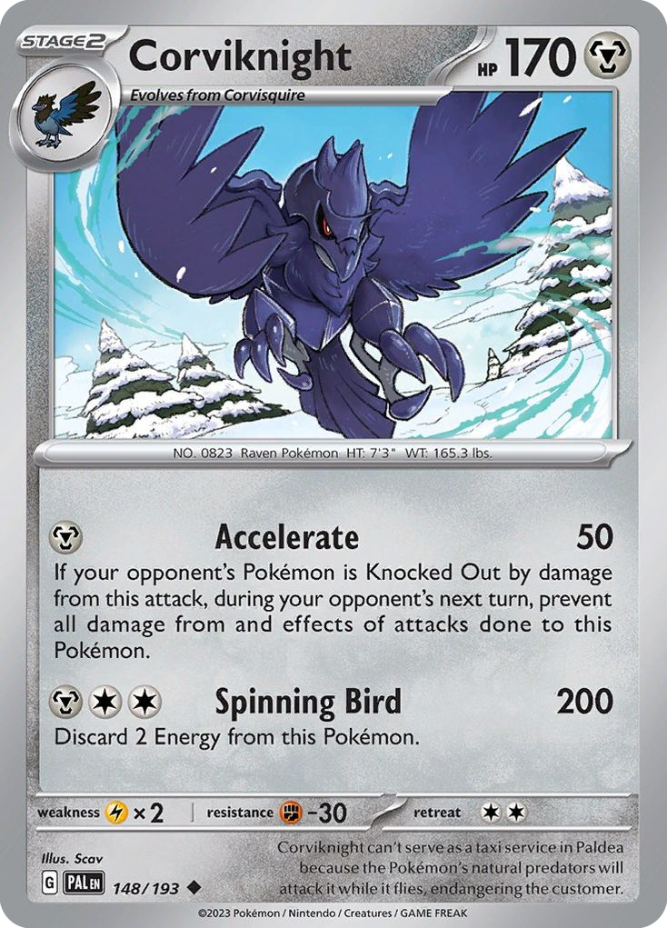 Corviknight - 148/193 - Paldea Evolved SV2 - Uncommon