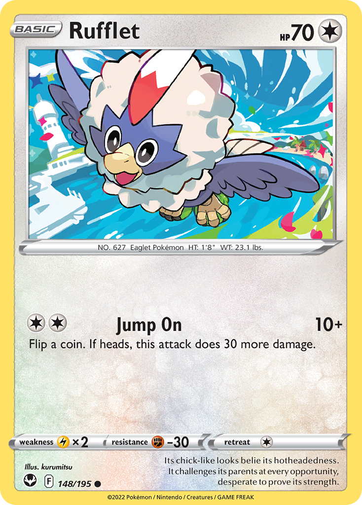 Rufflet - 148/195 - Silver Tempest SWSH12 - Common