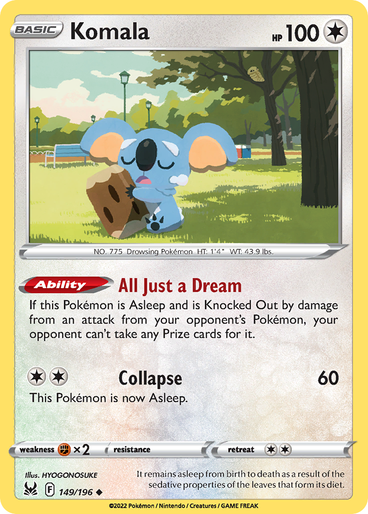 Komala - 149/196 - Lost Origin SWSH11 - Uncommon
