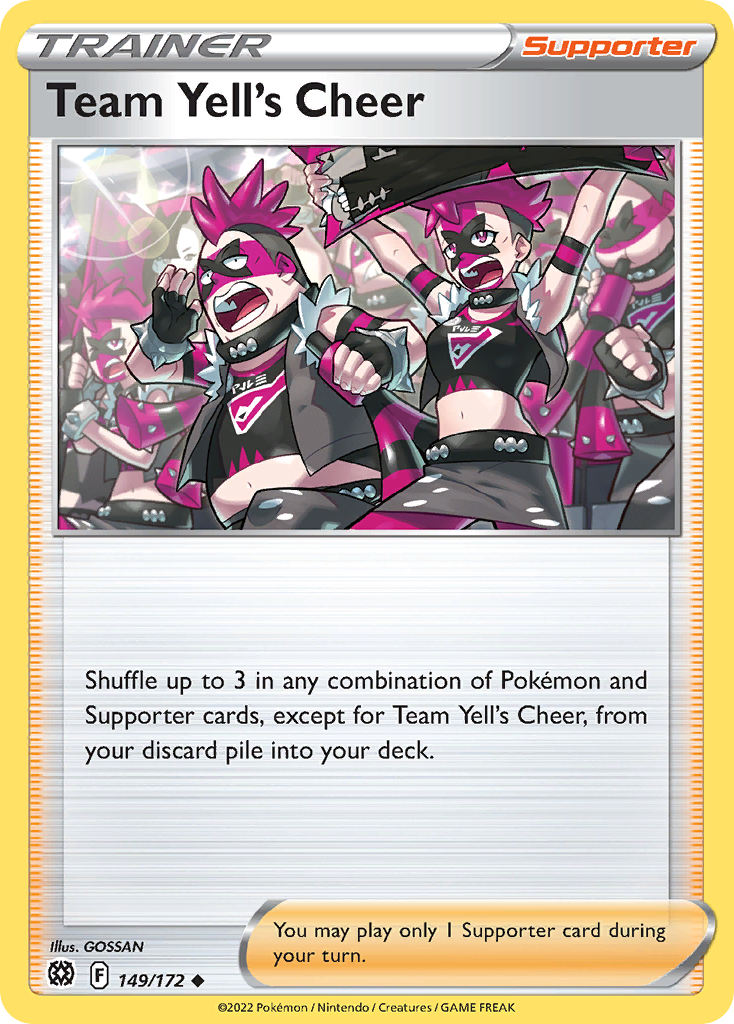 Team Yell's Cheer - 149/172 - Brilliant Stars SWSH9 - Uncommon