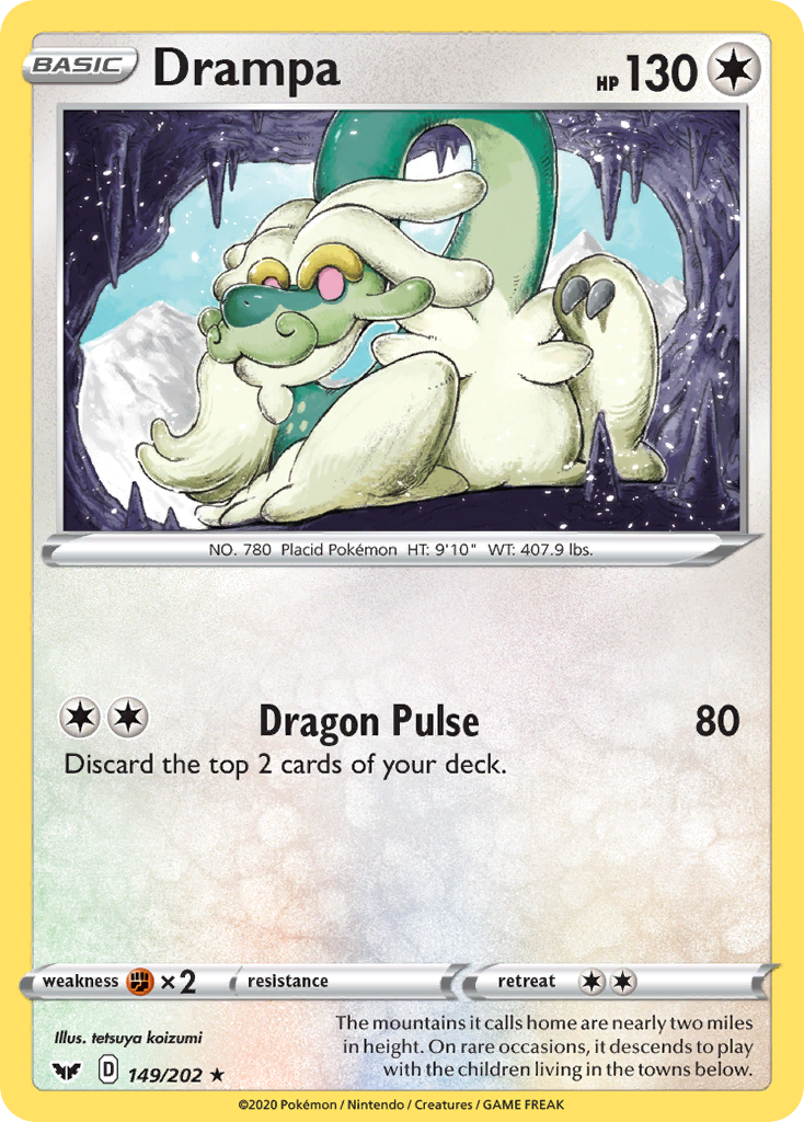 Drampa - 149/202 - Sword & Shield SWSH1 - Rare