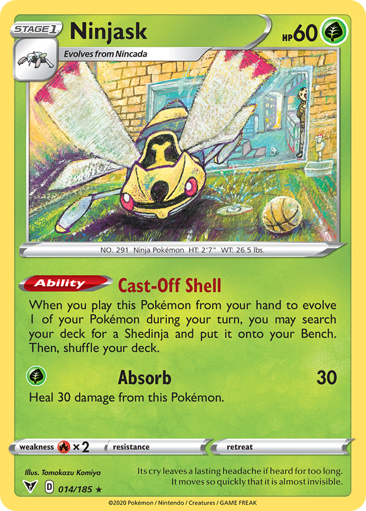 Ninjask - 14/185 - Vivid Voltage SWSH4 - Rare