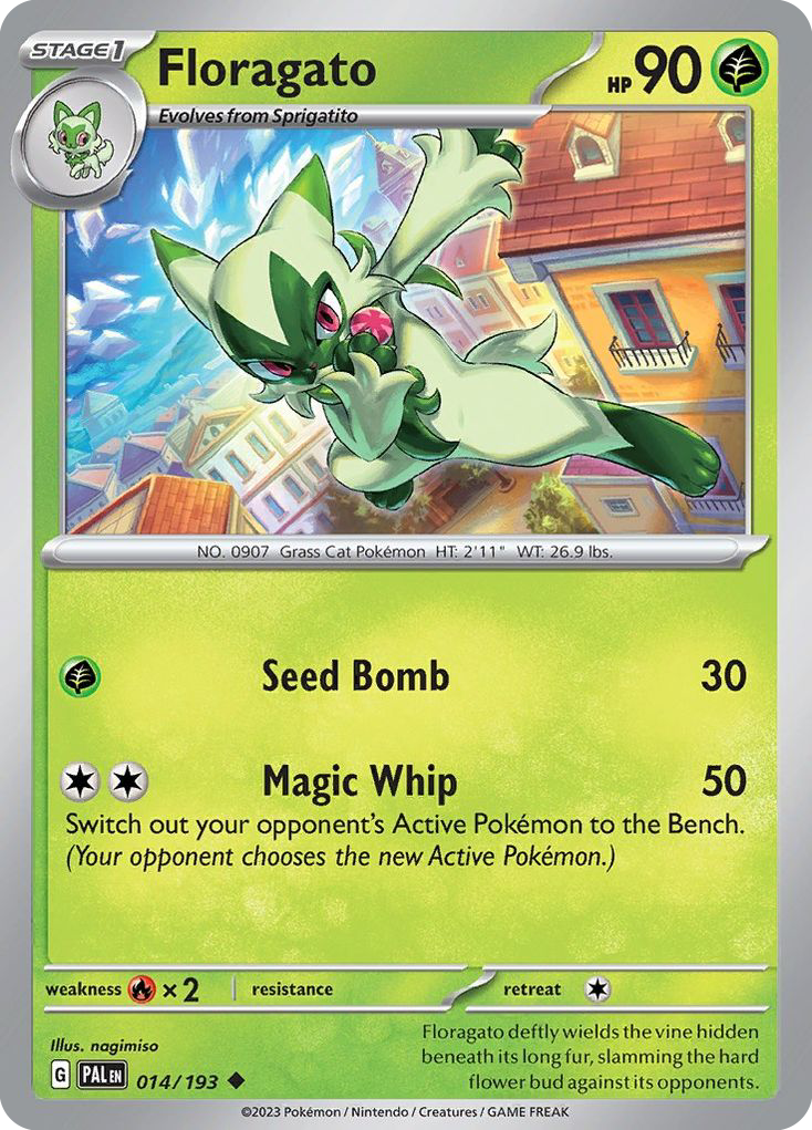 Floragato - 14/193 - Paldea Evolved SV2 - Uncommon