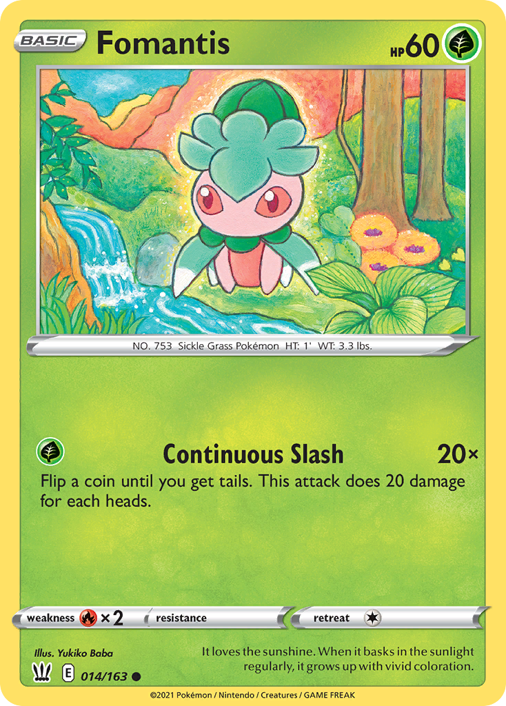 Fomantis - 14/163 - Battle Styles SWSH5 - Common