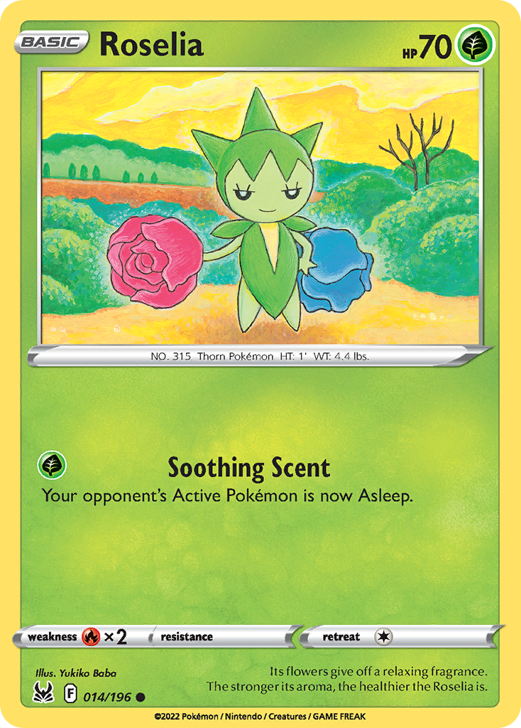 Roselia - 14/196 - Lost Origin SWSH11 - Common