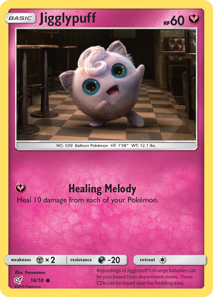 Jigglypuff - 14/18 - Detective Pikachu DET1 - Common
