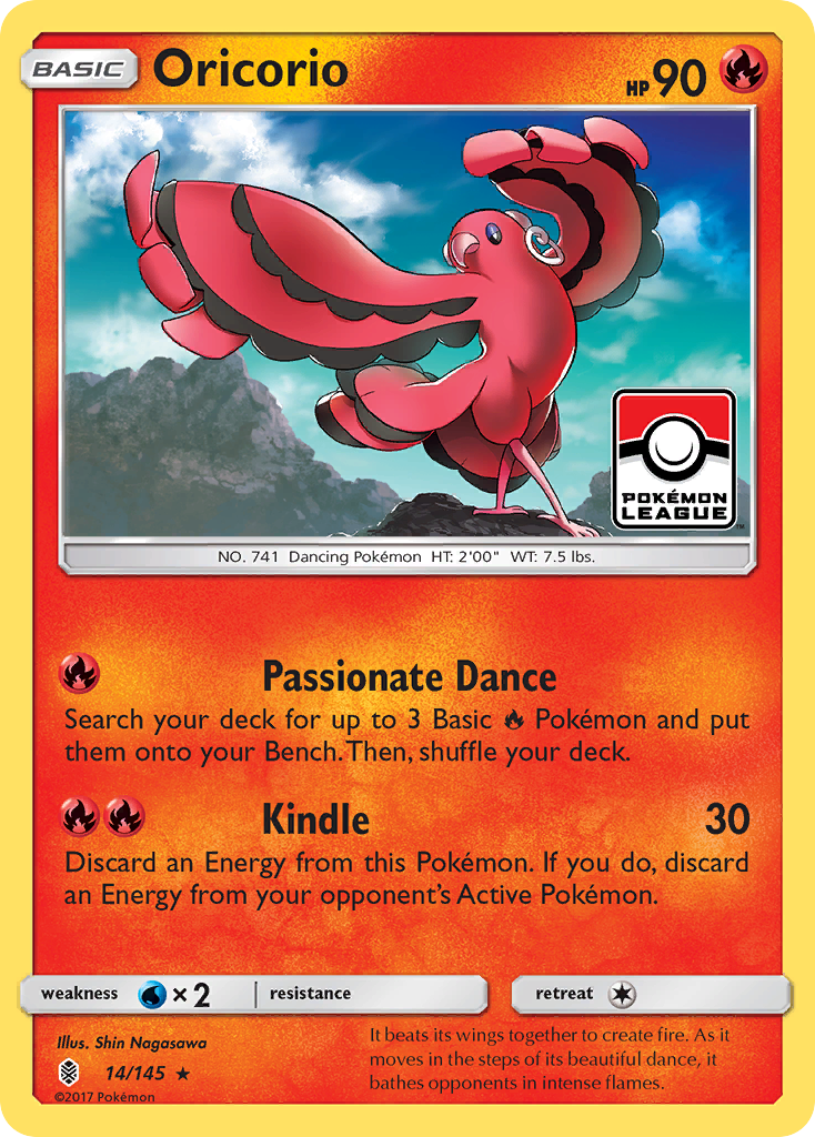 Oricorio - 14/145 - Guardians Rising SM2 - Rare