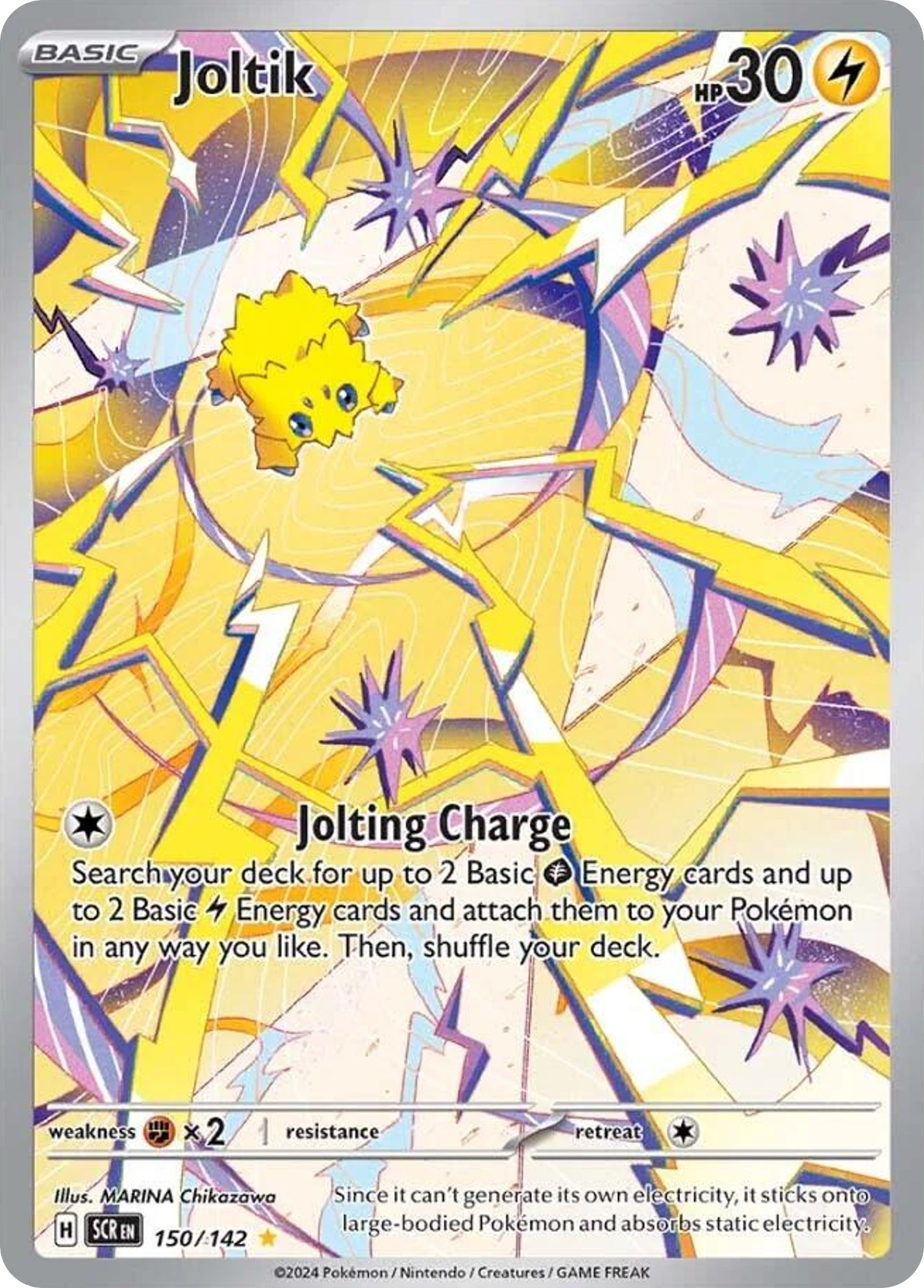 Carta Pokémon Joltik de Stellar Crown #150
