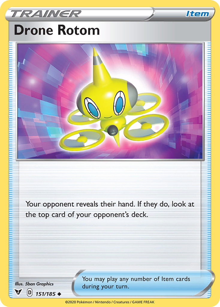 Drone Rotom - 151/185 - Vivid Voltage SWSH4 - Uncommon