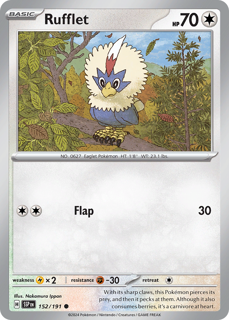 Rufflet - 152/191 - Surging Sparks SV8 - Common