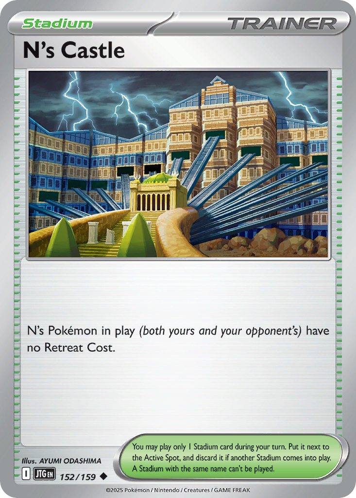Carta Pokémon N's Castle de Journey Together #152