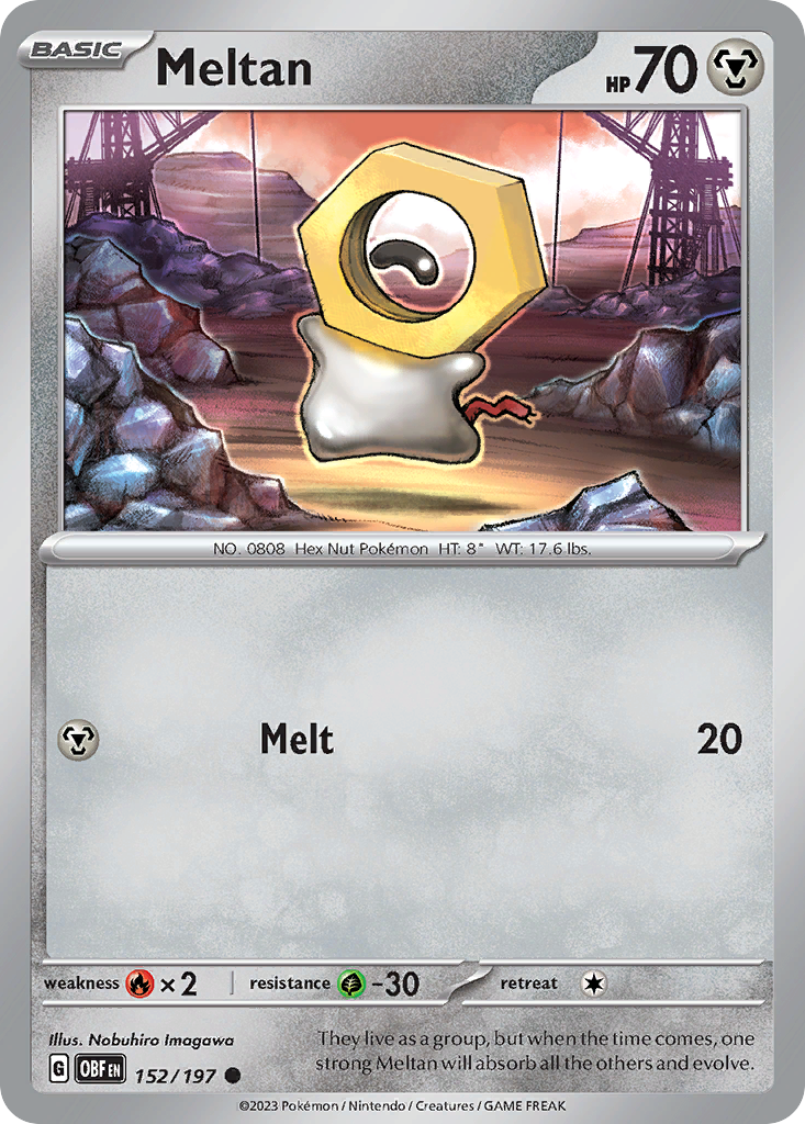 Meltan - 152/197 - Obsidian Flames SV3 - Common
